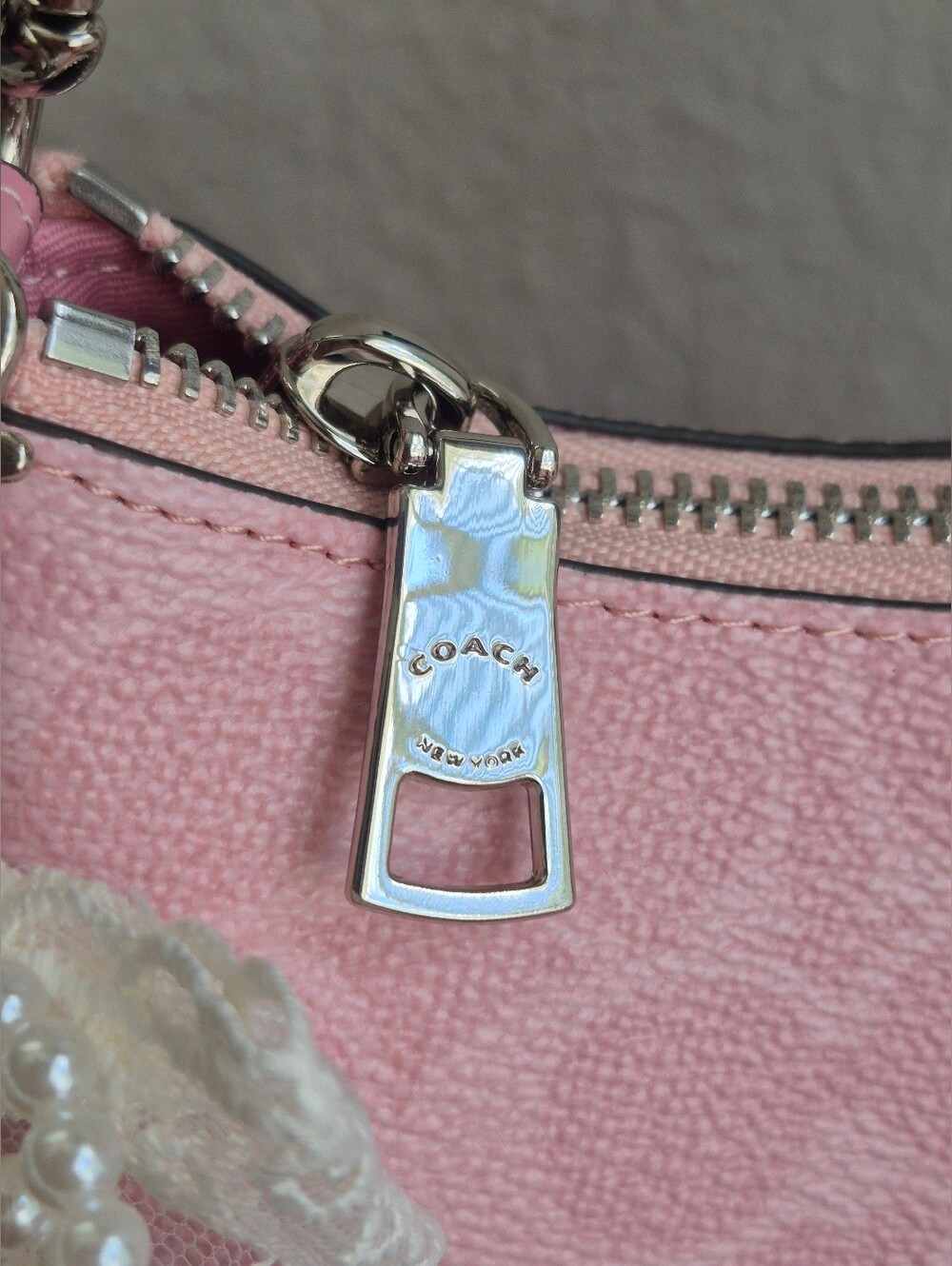Coach Dusty Pink Teri Shoulder Bag - Picture 6 of 10